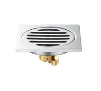 Stainless Steel Manhole Cover Bathroom shower square floor drain 10cmX10cm silver kitchen stainless steel(Plating CW)