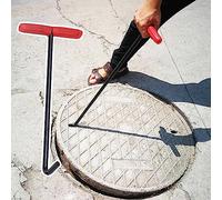 Stainless Steel Manhole Cover Lifting Hooks, Portable Drain Opener Tool for Easy Access and Roller Shutter Door Maintenance