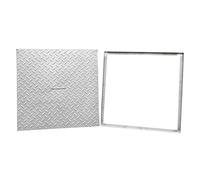 Stainless Steel Manhole Cover with Hidden Handle - Secure Access Solution for Driveways, Patios, and Gardens