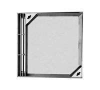 Stainless Steel Manhole Cover with Pull Hole - 19.7" Yard Drainage Grate & Septic Tank LidEmbedded Inspection Cover for Driveway and Garden Use