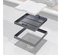 Stainless Steel Manhole Covers with Retractable Handles for Paving - 30x30cm 50x50cm 80x80cm 100x100cm, Septic Tank Lid Replacement - Square Sewer Manhole Cover and Frame(88x88cm/34.6x34.6in)