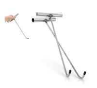 Stainless Steel Manhole Lifting Key, 2PCS Manhole Lifting Keys Heavy Duty T-Shape Cover Hooks Drain Cover Hooks with Ergonomic T Handle for Easy Lifting and Drain Grates 14.93X5.97X2.36inch