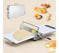 Stainless Steel Manual Dough Roller 12'' & 15.75'' - Foldable Frame Dough Sheeter for Pizza, Croissants, Pasta & Pastries - Perfect Kitchen Tool for Bakers Multicolor