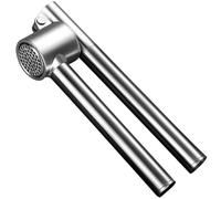 Stainless Steel Manual Garlic Presser Silver Kitchen Helper