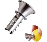 Stainless Steel Manual Lemon Juicer Squeezer Reamer, Handheld Citrus Juicer & Orange Juice Pourer, Durable Metal Juice Extractor for Lemons, Limes, Oranges & Citrus Fruits, Easy to Clean & Use