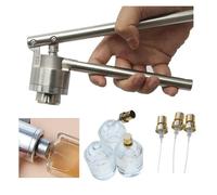 Stainless Steel Manual Perfume Bottle Crimper - Hand Sealing Machine for 13mm/15mm/18mm/20mm Bottles with Ergonomic Long Handle Q52