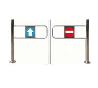 Stainless Steel Manual Security Gate - Safety Barrier for Entrances, Ideal for Shopping Malls, Playgrounds, Supermarkets & Public Spaces