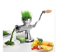 Stainless Steel Manual Wheatgrass Juicer with Suction Base & Table Clamp - Portable Extractor for Vegetables, Fruit, Pomegranate & Ginger, Easy Clean.