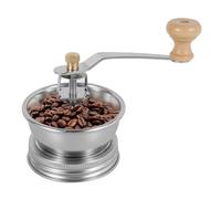 Stainless Steel Mason Jar Coffee Grinder Portable Coffee Grinder Lid Attachment Manual Coffee Grinder with Crank Handle Mason Jar Accessories for Camping Home Barista Silver(70mm)