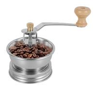 Stainless Steel Mason Jar Coffee Grinder Portable Coffee Grinder Lid Attachment Manual Coffee Grinder with Crank Handle Mason Jar Accessories for Camping Home Barista Silver(86mm)