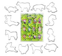 Stainless Steel Material Biscuit Molds Chinese Zodiac Cutting Mold Steamed Bun Dough Tools For Baking Cookie Fondant Stainless Steel Cookie Cutters For Kids