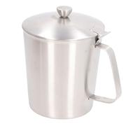 Stainless Steel Measuring Cup, 1000ml/32oz Marking Thick Measuring Cup with Marking Handle Lid Container for Milk Frothing Latte Art