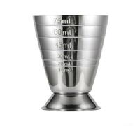 Stainless Steel Measuring Cup Cocktail Jigger 2.5 oz, 75 ml, 5 Tbsp Bar Mixed Drink Cocktail Tools