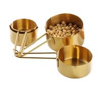 Stainless Steel Measuring Cups, Cooking Baking Utensils, Nesting Measurement Set with Easy Grip Design, Compact Kitchen Organizer for Dry Liquid Seasoning Condiment Milk Oil Rice Sugar