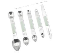 Stainless Steel Measuring Spoon Set, Duals Side, Adjustable Teaspoon and Tablespoon Measure Spoon with Leveler Kitchen Gadgets