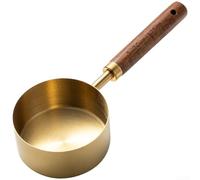 Stainless Steel Measuring Spoons And Cups Set With Walnut Handle, 8 Piece Precision Tools, Cup Measures, Stainless Measuring Spoons Set, Cup Measurements Set(G)