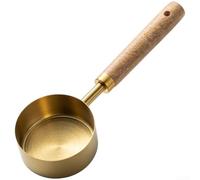 Stainless Steel Measuring Spoons And Cups Set With Walnut Handle, 8 Piece Precision Tools, Cup Measures, Stainless Measuring Spoons Set, Cup Measurements Set(E)