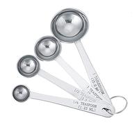 Stainless Steel Measuring Spoons Long Handle Coffee Stirring Spoon Set with Scale 4 Sizes for Bar Coffee Shop Home Kitchen 304 Stainless Steel 1.25ml 2.5ml 5ml 15ml 4 Pack