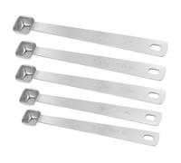 Stainless Steel Measuring Spoons Set - 5 Pcs, 1/3, 1/4, 3/6, 1/8, 1/16 TSP