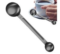 Stainless Steel Measuring Spoons with Double Head, Double Ended Long Handle Design, Ease of Use, Not Easy to Fade or Rust, Use It to Scoop Sugar, Baking Powder, Baking Soda, and Other Flavorings