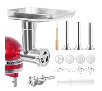 Stainless Steel Meat Grinder for KitchenAid Mixer, Meat Grinder Attachment for Kitchenaid Stand Mixer, Dishwasher Safe