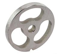 Stainless Steel Meat Grinder Plate 69mm for 12-Type Commercial Grinders, Replacement Grinding Plate with 6/8/10/12/18mm Holes, 402 Food-Grade Steel(3 Holes)