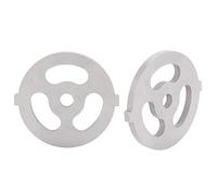 Stainless Steel Meat Grinder Plate Discs Blades, Food Grinder Accessories 7mm/0.3in ID for 5# B Type Meat Grinder, 2pcs (7MM-Three Holes)