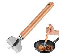 Stainless Steel Meat Masher, 11 Inch Chopper, Ground Beef Chopper Tool, Metal Smasher for Hamburger