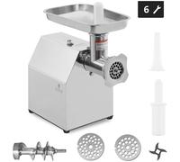 Stainless Steel Meat Mincer Return Flow 140 Kg/h - Meat Mincers by Royal Catering Silver
