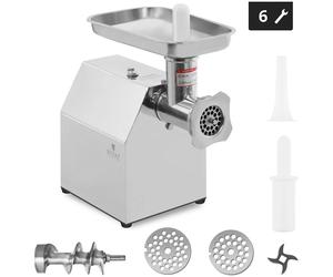 Stainless Steel Meat Mincer Return Flow 140 Kg/h - Meat Mincers by Royal Catering Silver