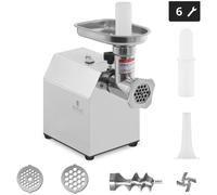 Stainless Steel Meat Mincer Return Flow 70 Kg/h - Meat Mincers by Royal Catering Silver