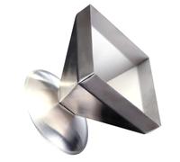 Stainless Steel Meat Mold Quadrangle Tower Shape for Cake | Easy to Clean, Silver Finish, Professional Restaurant Use, Kitchen Shaping Tool for Meat and Cake