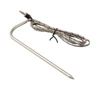 Stainless Steel Meat Probe Sensor for Traeger Grills, PT1000 Thermocouple Temperature Probe Replacement with 3.5mm, Accurate BBQ Thermometer(Black)