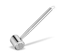 Stainless Steel Meat Tenderizer, Double Sided Meat Hammer Pounder Mallet, Kitchen Cooking Tool for Steak, Chicken, Beef