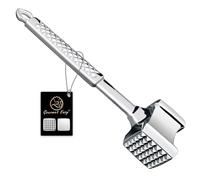 Stainless Steel Meat Tenderizer Tool, Premium Meat Mallet with Non-Slip Grip, Dual-Sided with Heart Shape Design for Tenderizing Steak, Poultry & Chicken Cutlet, Dishwasher Safe, Lifetime Replacement