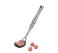 Stainless Steel Meatball Scoop Long Handle Squeezing Dumplings Scoop | Meatball Make 304 Stainless Steel Meatball Spoon For Catering Home Kitchen Apartment Prep Restaurant Barbecue Grilling
