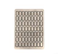 Stainless Steel Mechanical Password Notebook With Custom Alphabet Plates For Secure Offline Data Storage And Manual Combination Lock For Access Silver 105x70mm