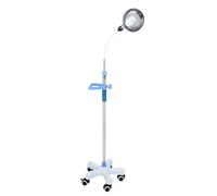 Stainless Steel Medical Exam Lamp, Gynecology Examination Light, Medical Examination Lights, ABS Base, Adjustable Height, for Stomatology(White)