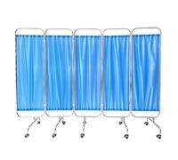 Stainless Steel Medical Screen Curtains, Mobile Medical Privacy Screen Room Divider, For Emergency Room, Ward, ICU Monitoring Room Divider(250 x 180 cm)