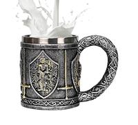 Stainless Steel Medieval Mug - Multipurpose Effortless Installation Multiuse Innovative Design Safe, Knight Tankard 450ml, Versatile Beer Or Coffee, Tea | A Coffee Compact
