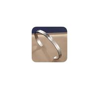 Stainless Steel Mens Cuff Bracelet,Minimal Cool Gold/Silver/Black Open Metal Cuff Bangle Bracelets Solid Titanium Minimalist Bracelet for Men Women(Silver)