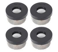 Stainless Steel Mesh Aerator Strainer, 3/4in-14 Female Thread Inline Strainer for Livewell Pump, Rustproof Debris Filter Screen with 4pcs Pack for Yachts Swimming Pools