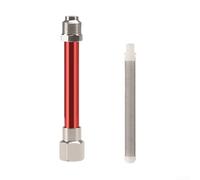 Stainless Steel Mesh Filter for Paint Sprayer Extension Rods Featuring Quick Change Mesh for Optimized Paint Consistency Management (Red 60)