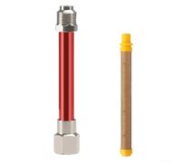 Stainless Steel Mesh Filter for Paint Sprayer Extension Rods Featuring Quick Change Mesh for Optimized Paint Consistency Management (Red 100)