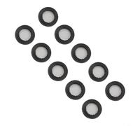 Stainless Steel Mesh Gauze Washer 3/4 Inch for Washing Machine, Dishwasher, Shower Valve Hose Strainer, Rubber and Metal Filter Gasket(Black)