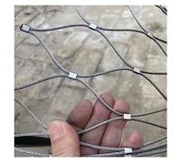 Stainless Steel Mesh Grille 8cm/1.5mm Flexible Security Netting for Staircase Balcony Railing Garden & Farm Decoration (2x4m) - Durable & Versatile