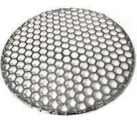 Stainless Steel mesh,mesh,Mesh Strainers 1pcs 10-40 CM Diameter Stainless Steel 304 Food Grade Round BBQ Charcoal Grate Barbecue Grill with Cellular Holes Grid Mesh Net Food Straine(14 cm Diameter)