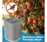 Stainless Steel Mesh Roll - Root Protection Grate | Mice Control Air Vent Mesh Covers | for Crevice Farm Wall Holes Floor Drains Air Conditioning Ducts Fence Cage Potted Plant