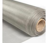 Stainless Steel Mesh Screen - Ultra-Fine Woven Wire Mesh Roll, Garden Window and Filling Cage Material, 304 Grade Heat Resistant Metal Mesh for Vent Filters, Insect Screens (150Mesh:100 * 50cm)