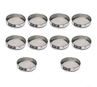 Stainless Steel Mesh Sieve, 20cm Diameter, 10 100 Mesh Options for Laboratory Applications (60 Mesh)